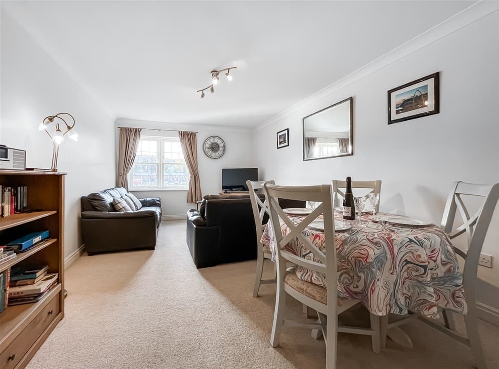 Open plan living space at Swallows Haven in Whitby, North Yorkshire