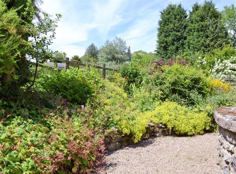 Garden at Swallows Loft in Matlock, Derbyshire