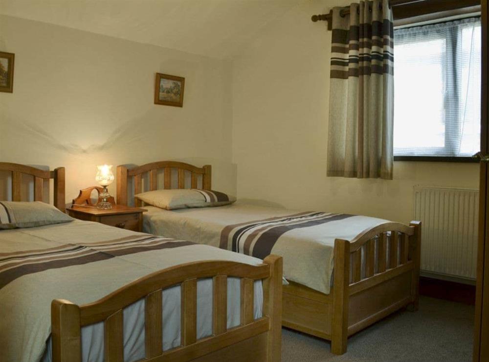 Charming twin bedroom at Swallows Nest in Stowford, Okehampton, Devon