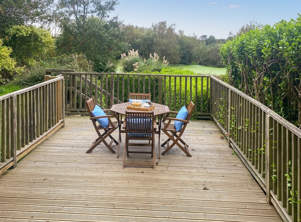 Terrace at Swallows in Portscatho, Cornwall