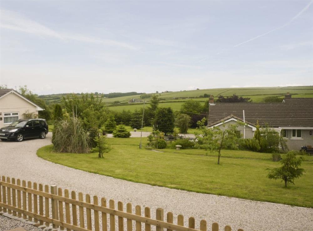 Lovely rural views from the front of the property at Swallows Rest in East Taphouse, near Liskeard, Cornwall