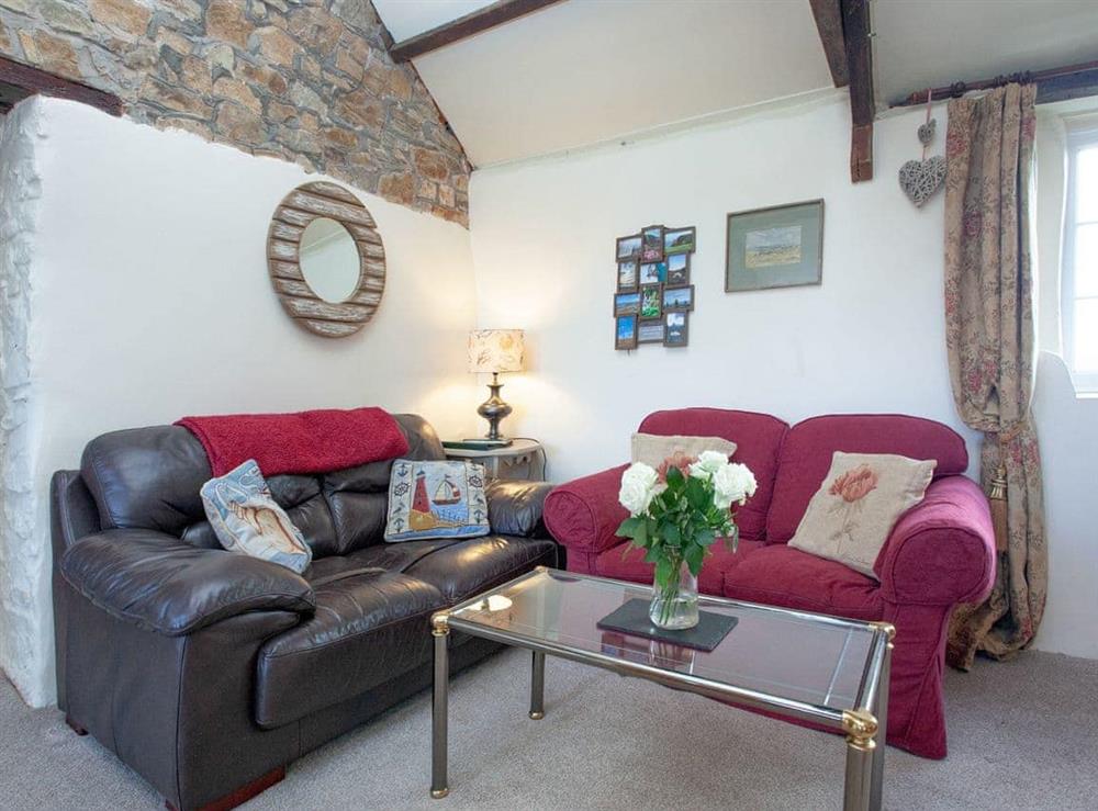 Living area at Swallows Swoop in Tresmorn, Bude, Cornwall., Great Britain