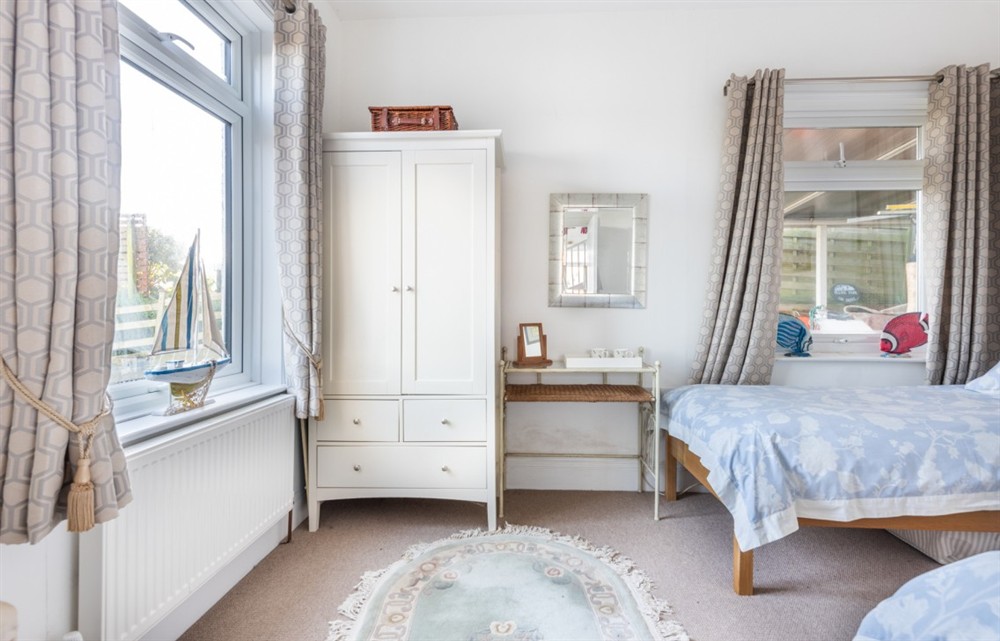One of the bedrooms at Swallows in Torcross