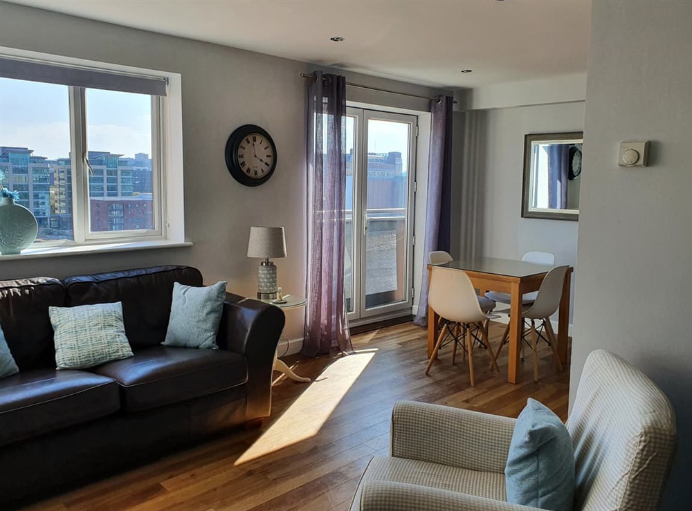 Living room/dining room at Swan Apartments 21 in Newcastle upon Tyne, Tyne and Wear