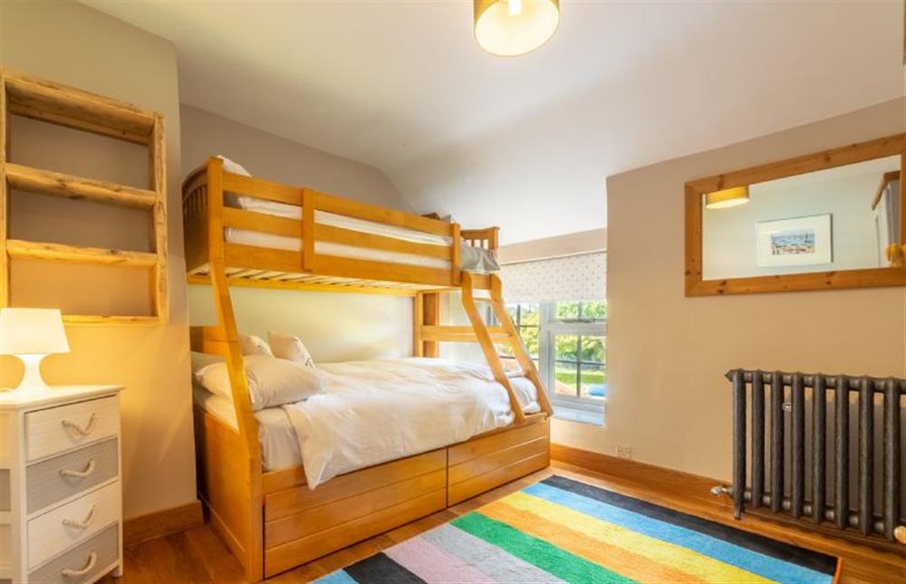 Swan Cottage: First floor, bedroom 4 with a bunk bed at Swan Cottage, South Creake near Fakenham