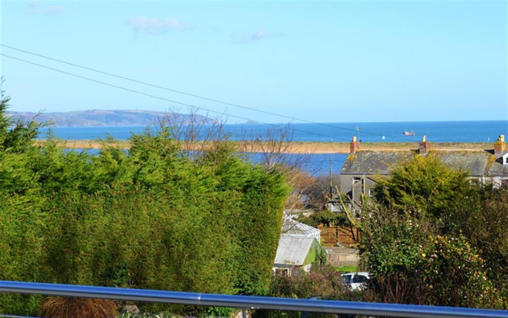 A closer look at the views from the balcony at Swan Haven in Torcross