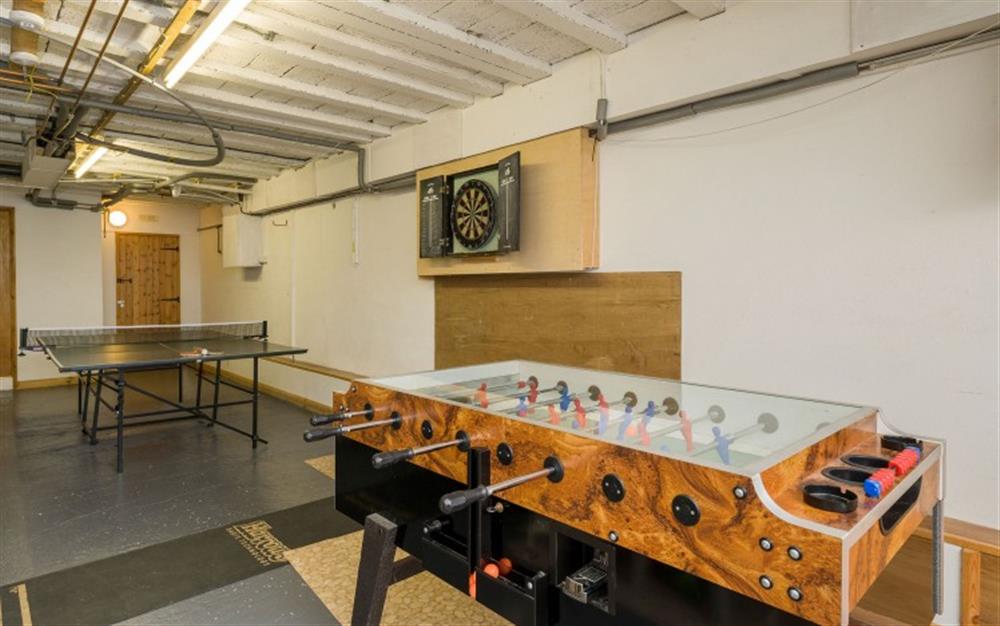 The games room/garage.  at Swan Haven in Torcross