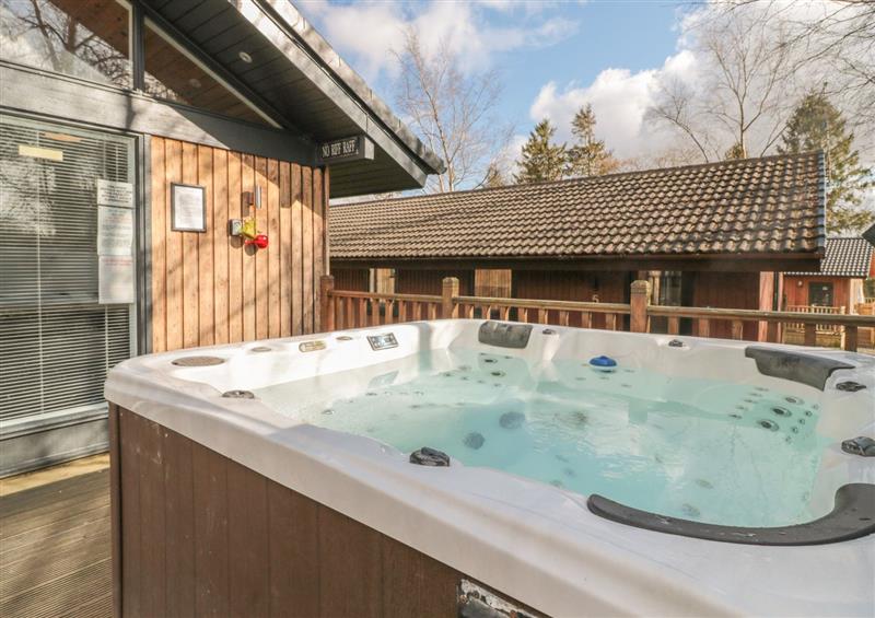 Enjoy the hot tub at Swan Lodge, Otterburn