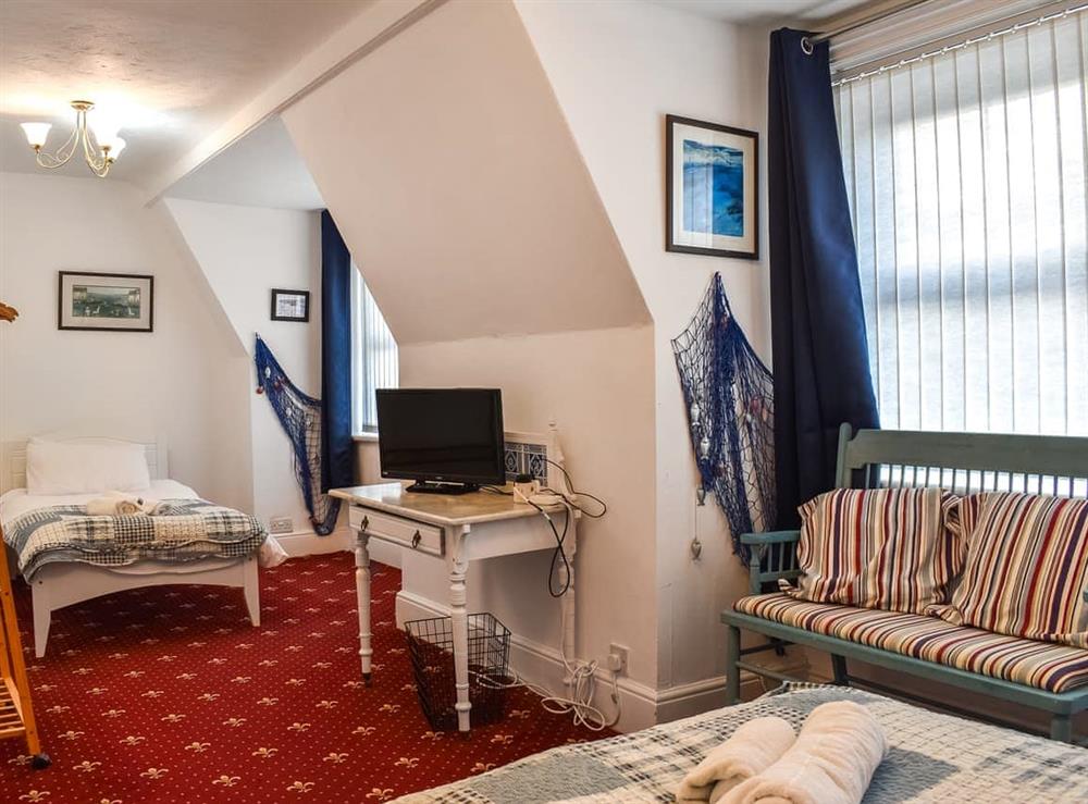 Twin bedroom at Swanage Beach House in Swanage, Dorset