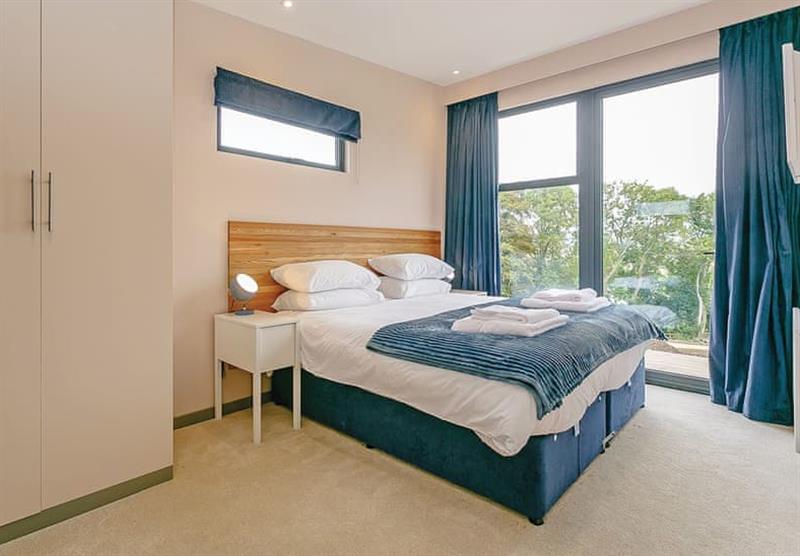 Double bedroom in Hill View at Swanborough Lakes Lodges in Lewes, East Sussex