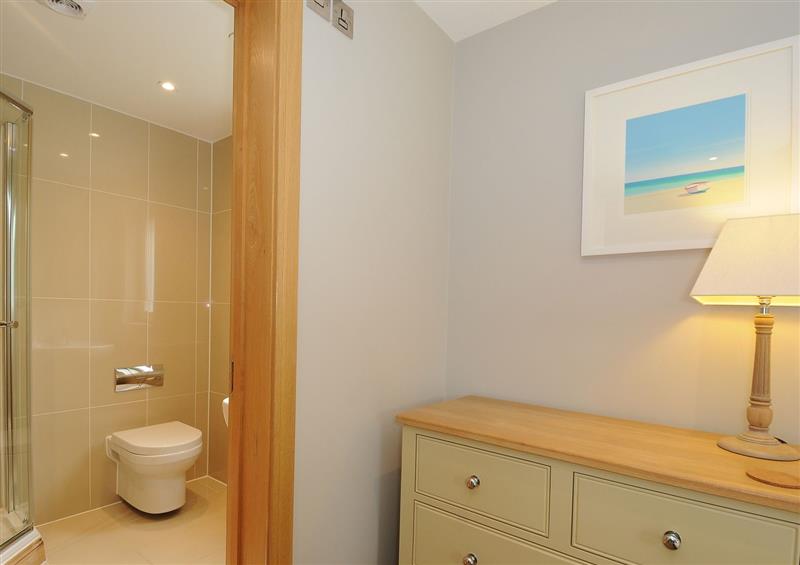 This is the bathroom at Swandown, 12A Goldenhaye, Cricket St. Thomas near Chard