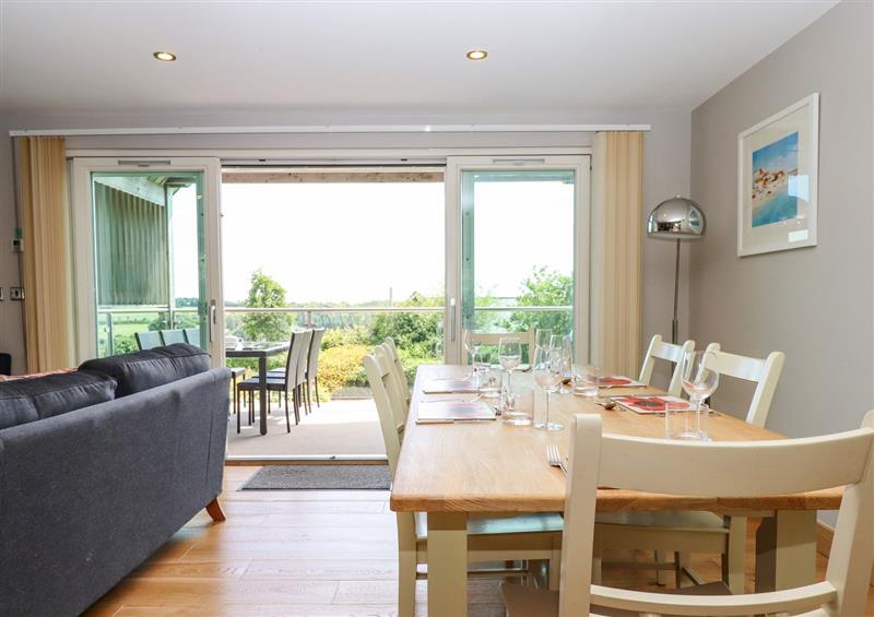 Relax in the living area at Swandown, 16 Netherhaye, Cricket St. Thomas near Chard