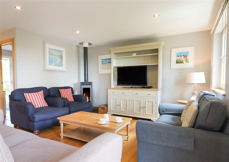Relax in the living area at Swandown, 18 Netherhaye, Cricket St. Thomas near Chard
