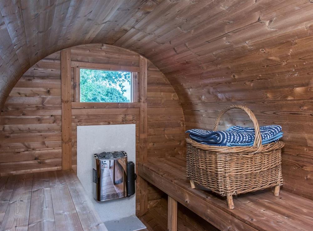 Relaxing private sauna at Cowslip Cottage, 