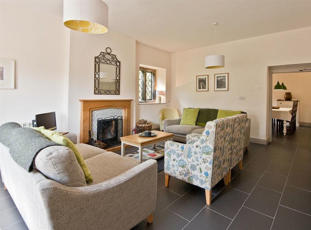 Inviting living room with open aspect to the kitchen/diner at The Old Hall, 