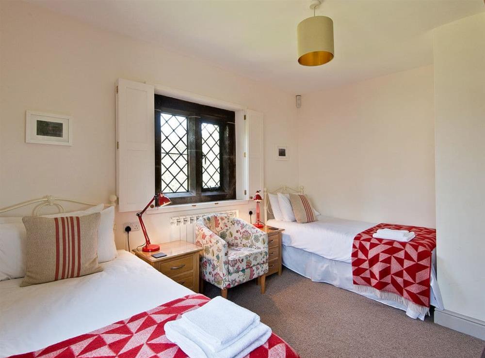 Spacious twin bedroom at The Old Hall, 
