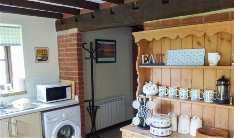 This is the kitchen at Sweet Briar Barn, Norfolk Broads