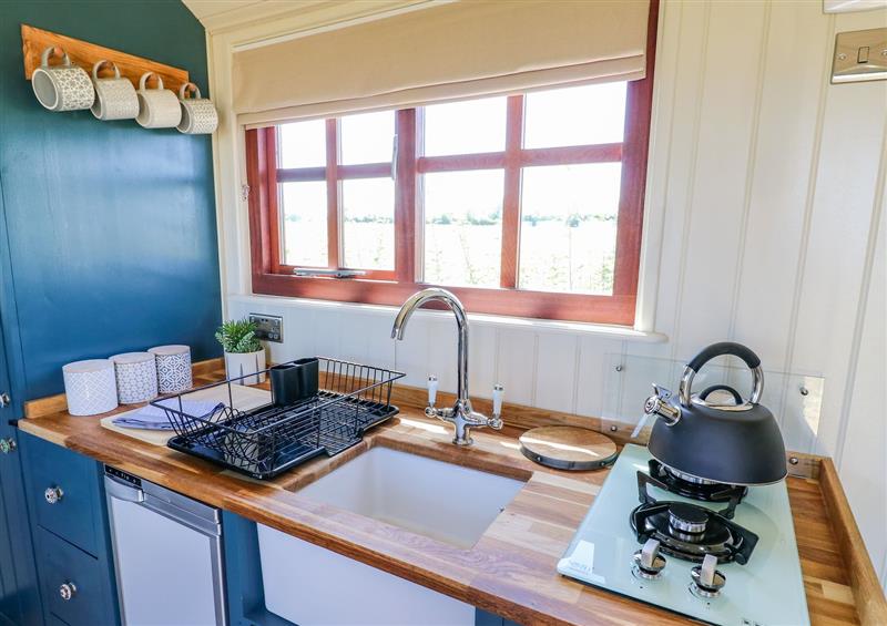 This is the kitchen at Sweet Caroline, Holme Farm Meadows, Low Marnham near Sutton-On-Trent