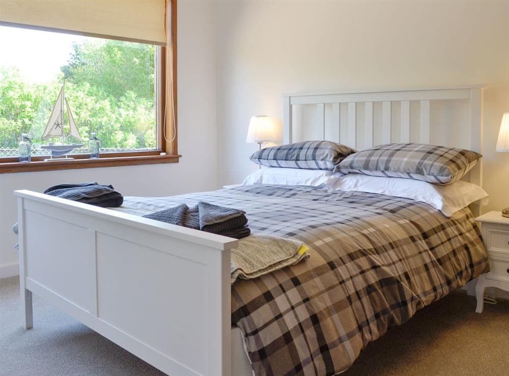 Comfortable second double bedroom at Sweet Hope in St Cyrus, near Montrose, Aberdeenshire