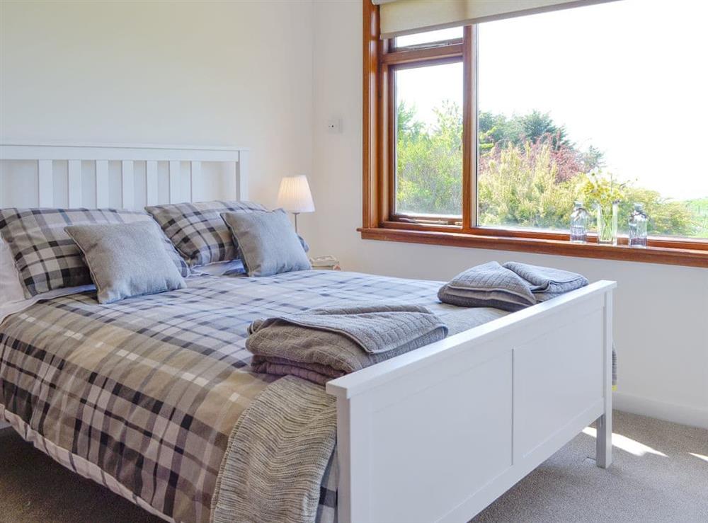 Relaxing master bedroom at Sweet Hope in St Cyrus, near Montrose, Aberdeenshire