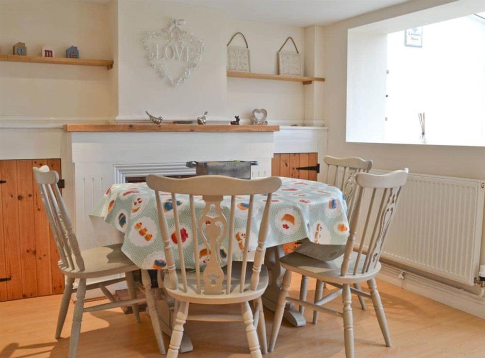 Dining room at Sweet Pea Cottage in Heacham, near King’s Lynn, Norfolk