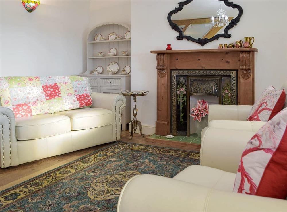 Comfortable living area at Sweet Pea Cottage in Pwll, near Llanelli, Dyfed