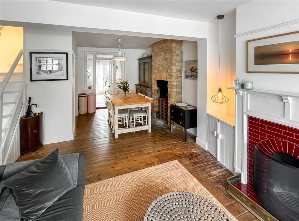 Open plan living space at Sweet Victoria in Whitstable, Kent