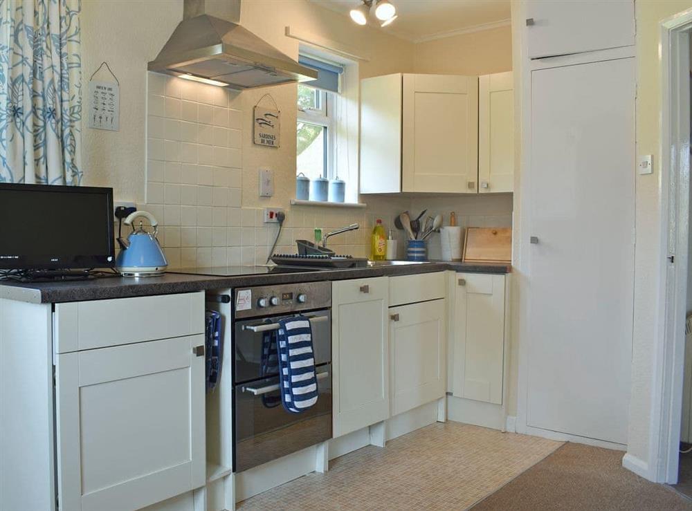 Light and airy kitchen at Sweet’s Close in Polgooth, St Austell, Cornwall., Great Britain