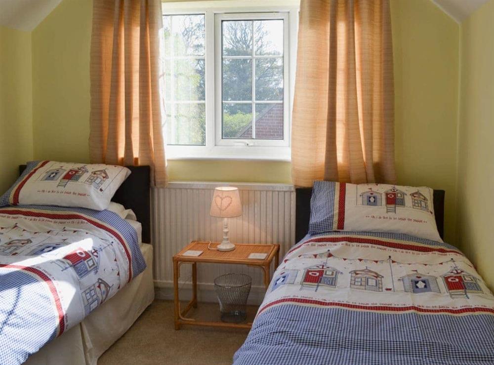 Twin bedroom at Swift Cottage in Sewerby, near Bridlington, North Humberside