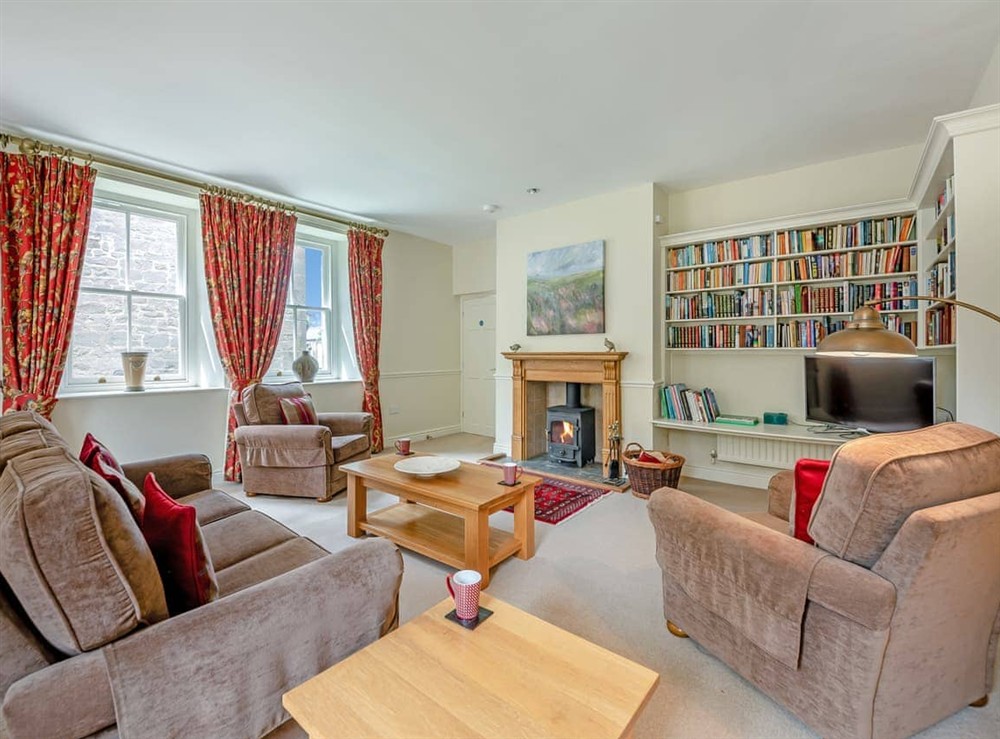 Living room at Swinney Cottage in Doxford, near Embleton, Northumberland