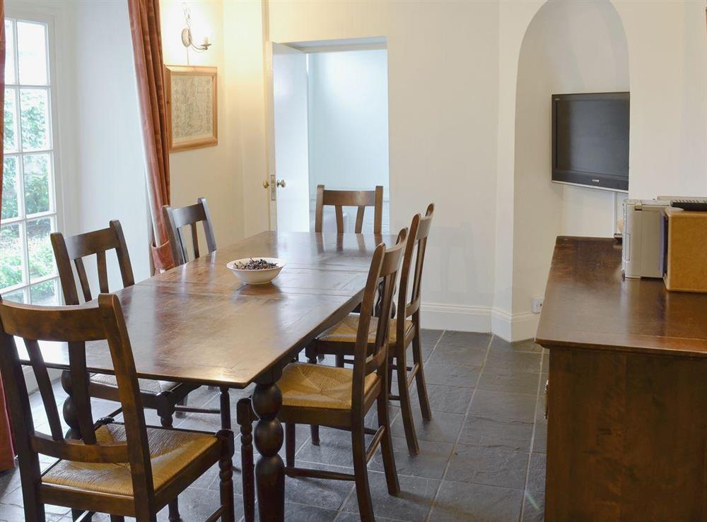 Dining Area at Swiss Cottage in Chideock, Nr Bridport, Dorset., Great Britain