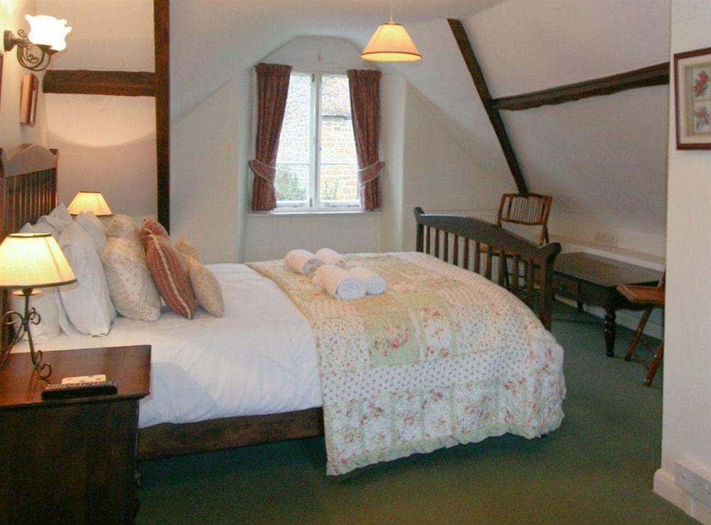 Double bedroom at Swiss Cottage in Chideock, Nr Bridport, Dorset., Great Britain