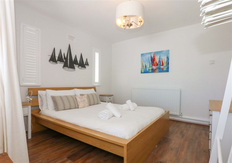 One of the bedrooms at Swn Y Don, Llandyrnog