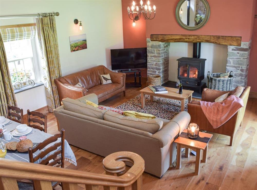 Living room at Swn-Y-Don in Llansteffan, Carmarthenshire, Dyfed