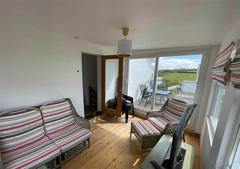 This is the living room at Swn Y Wylan, Abersoch