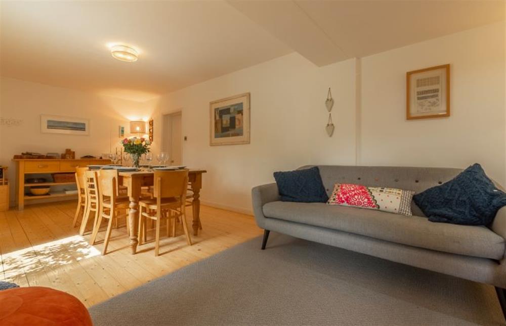 Ground floor:  Garden/dining room with comfy seating (photo 2) at Sybil Cottage, Holme-next-the-Sea near Hunstanton
