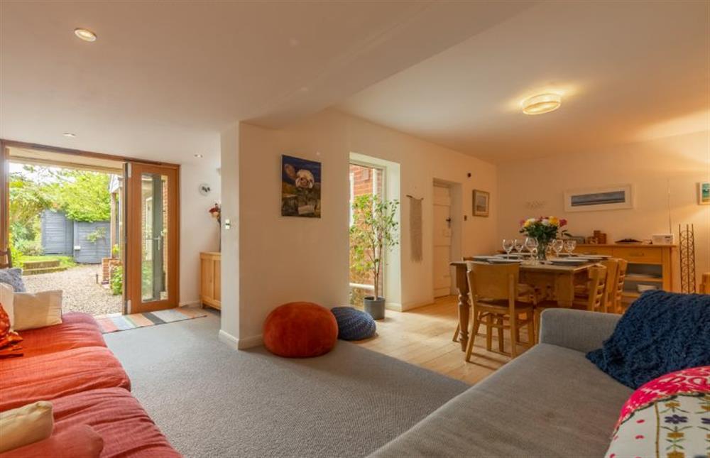 Ground floor:  Garden/dining room with french doors to garden (photo 2) at Sybil Cottage, Holme-next-the-Sea near Hunstanton