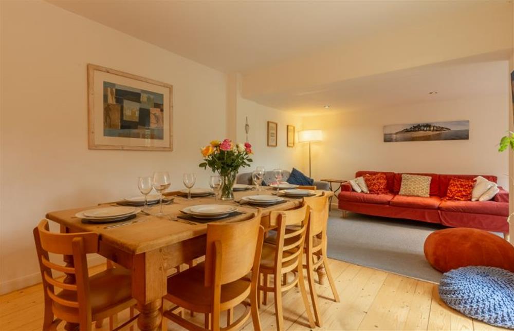 Ground floor:  Garden/dining room with table with seating for eight (photo 2) at Sybil Cottage, Holme-next-the-Sea near Hunstanton