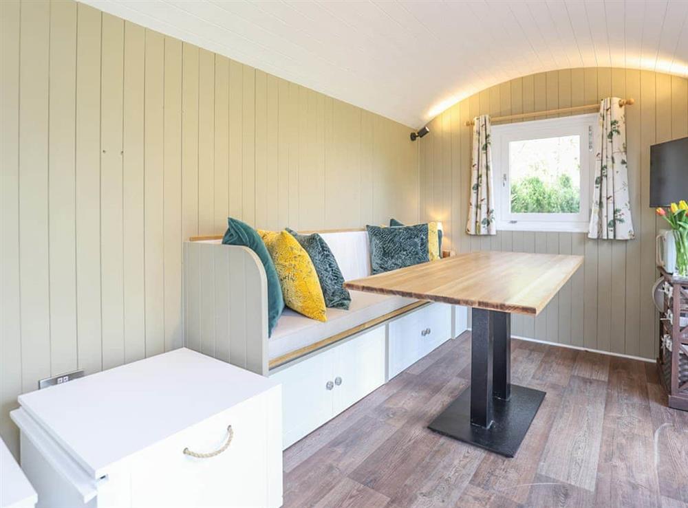 Interior at Sybs Farm Shepherds Hut in Haslemere, West Sussex