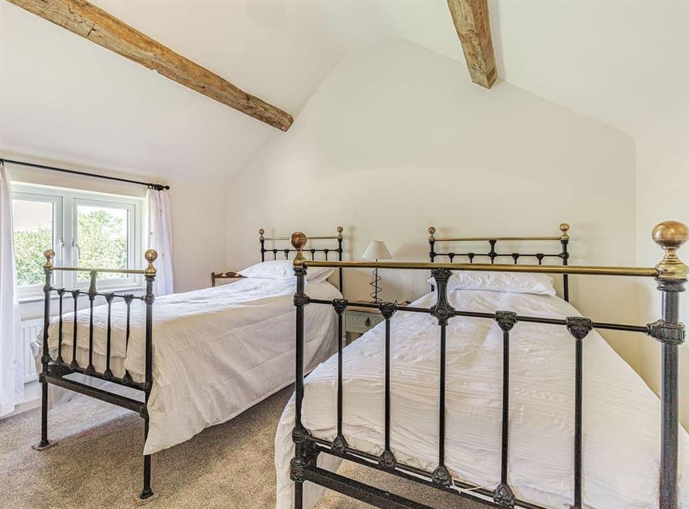 Twin bedroom at Sycamore Cottage in Ladderedge, near Leek, Staffordshire