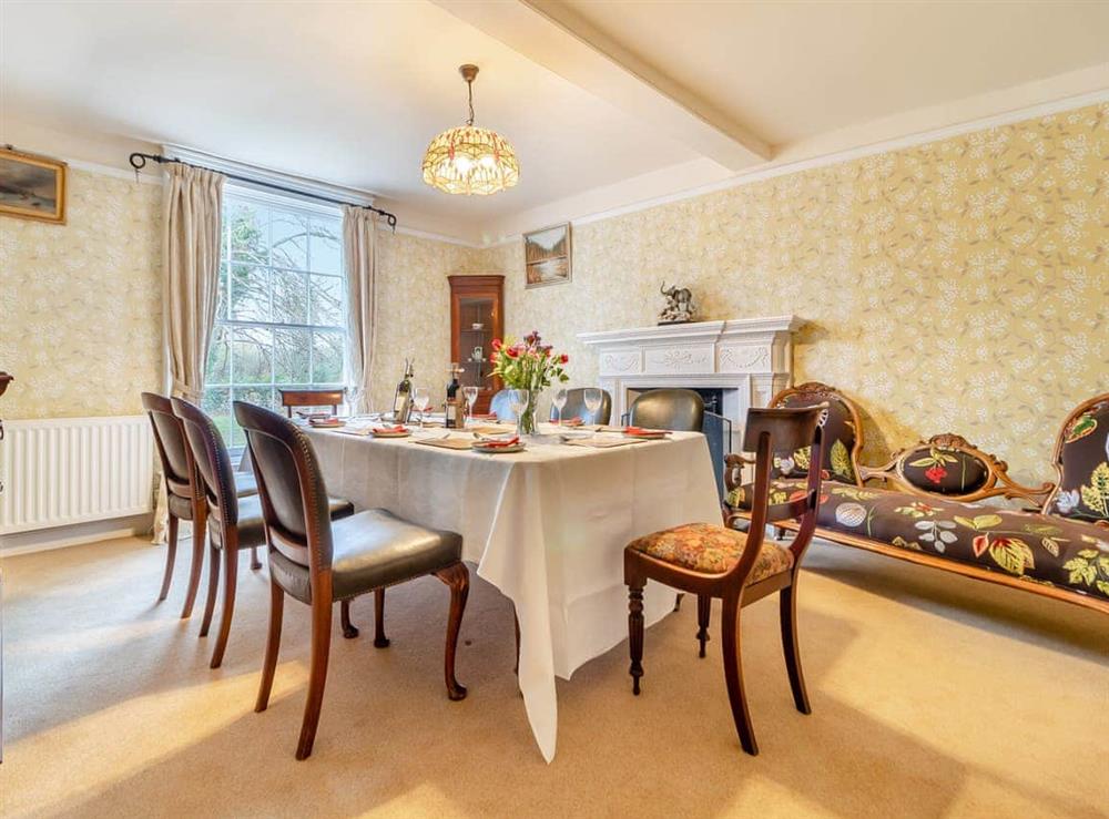 Dining room at Sycamore Farmhouse in Ipswich, Suffolk