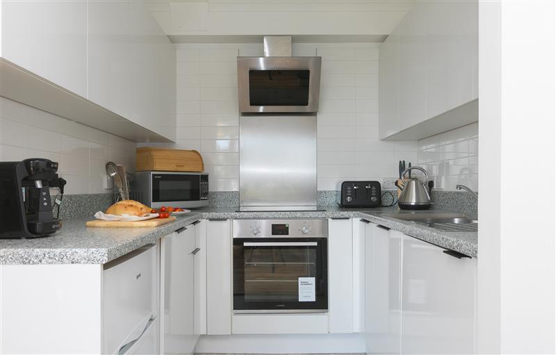 This is the kitchen at Sycamore Waters, Carbis Bay