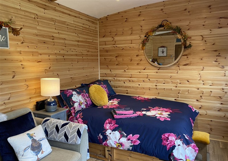 This is a bedroom at Sychnant Farm Retreat, Llanedi near Pontarddulais
