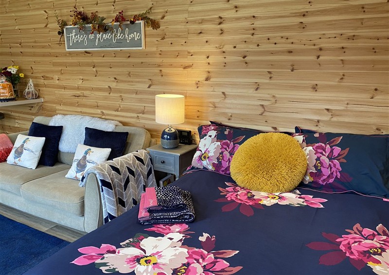 This is the bedroom at Sychnant Farm Retreat, Llanedi near Pontarddulais
