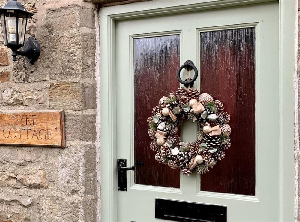 A festive welcome at Syke Cottage in Bainbridge, North Yorkshire