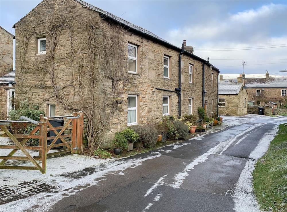 A scattering of snow at Syke Cottage in Bainbridge, North Yorkshire