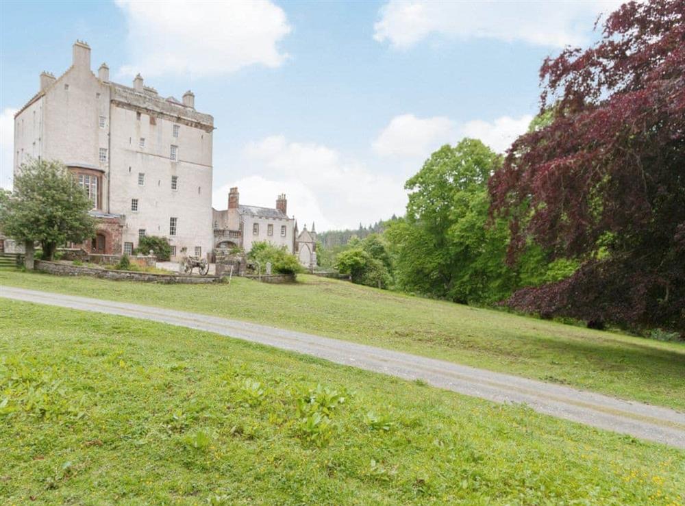 Garden and grounds at Symbister Suite in Delgatie Castle, Turriff, Aberdeenshire