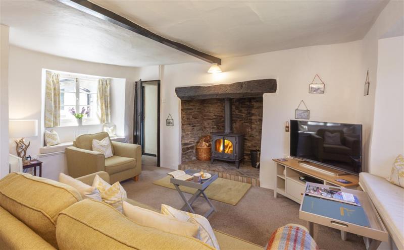 The living room at Syms Cottage, Cutcombe