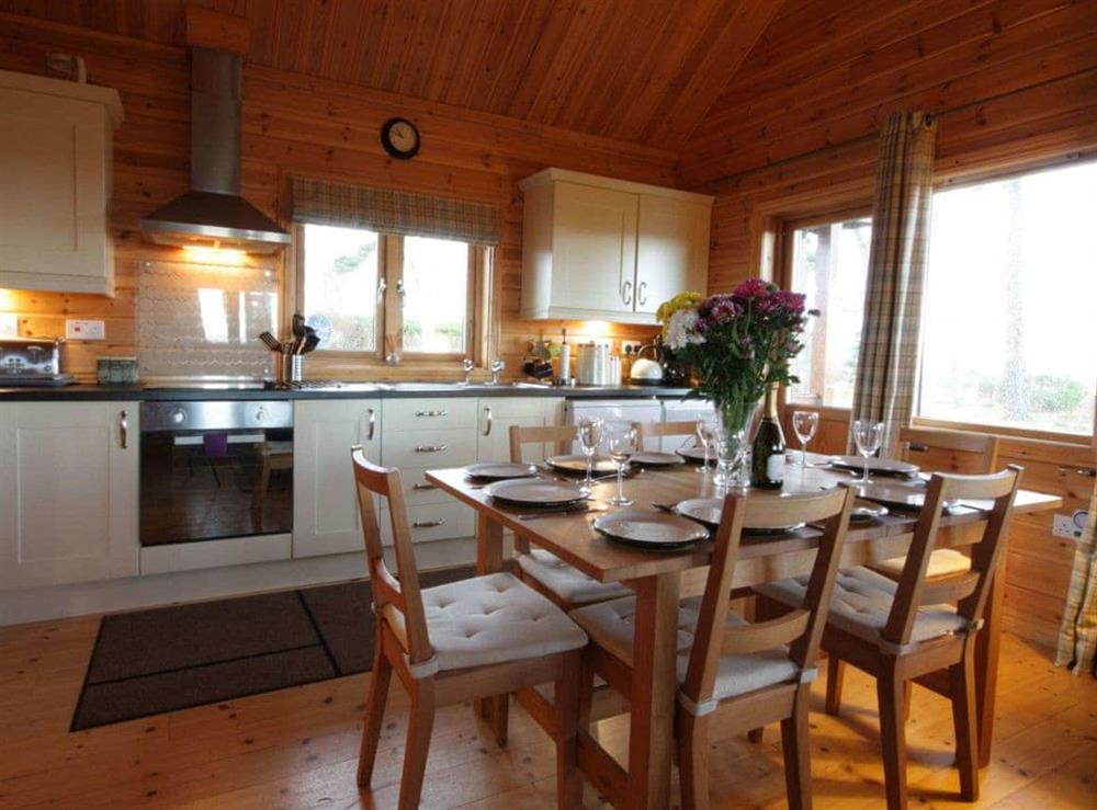 Kitchen/diner at Taigh Fiodha in Balintore, Ross-Shire