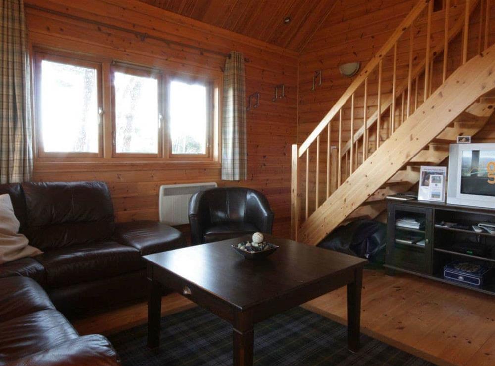 Living area at Taigh Fiodha in Balintore, Ross-Shire